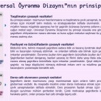 Universal öyrənmə dizaynı - İnklüziv təhsilə dair III bülleten